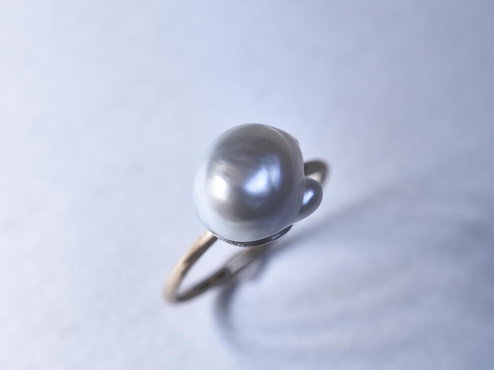 South Sea White Pearl/Pt950×K10YG Ring【The Pearl/ザ・パール】