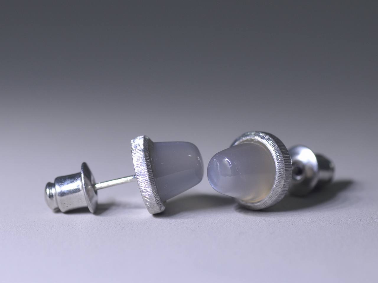 Moon Stone/SV925/K10WG Pierce【Basico/バージコ *ver.uno】