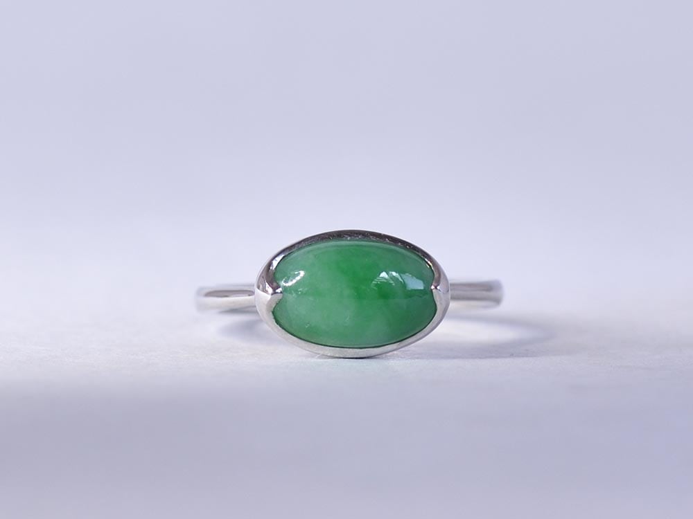 Natural Jadeite / Pt950 Ring【Primeiro/プリメイロ】