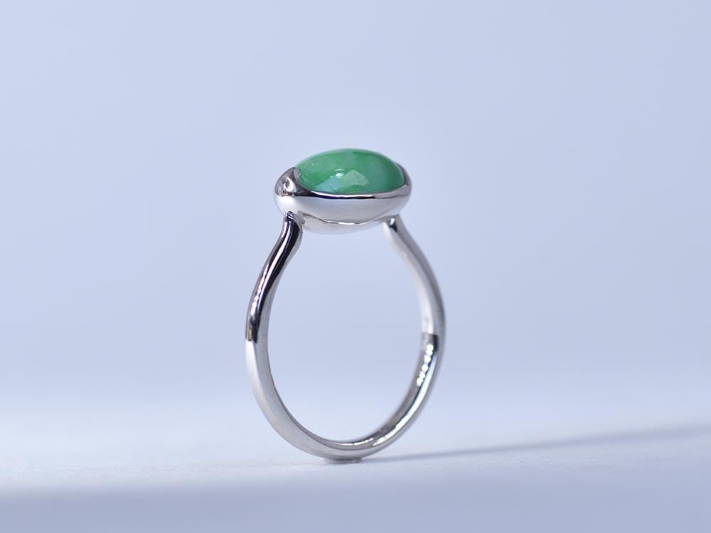 Natural Jadeite / Pt950 Ring【Primeiro/プリメイロ】