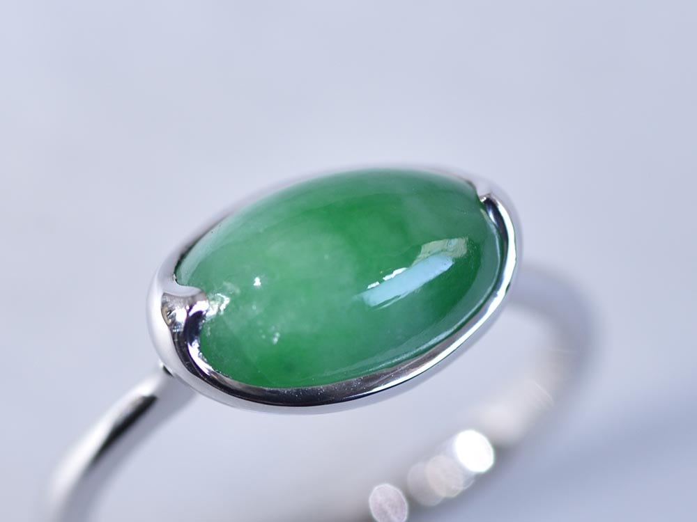 Natural Jadeite / Pt950 Ring【Primeiro/プリメイロ】