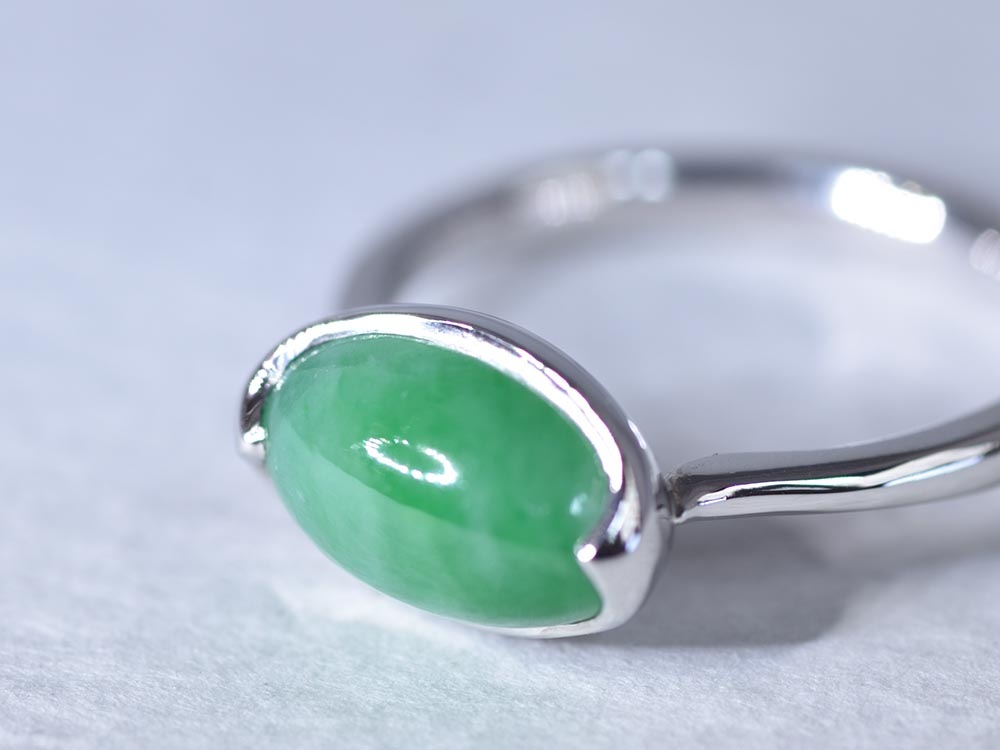 Natural Jadeite / Pt950 Ring【Primeiro/プリメイロ】