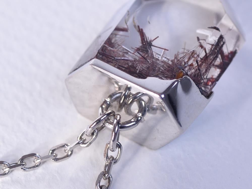 Red Rutilated Quartz / SV925 Necklace【stiria/スティーリア】