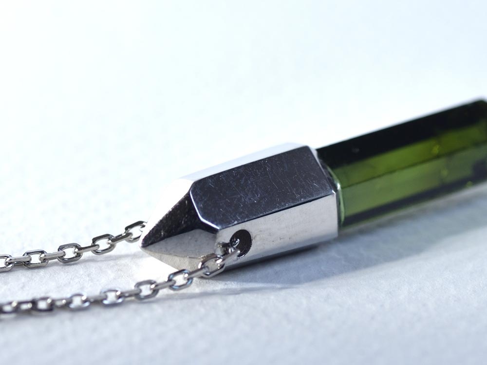 Green Tourmaline / SV925 Necklace【stiria/スティーリア】