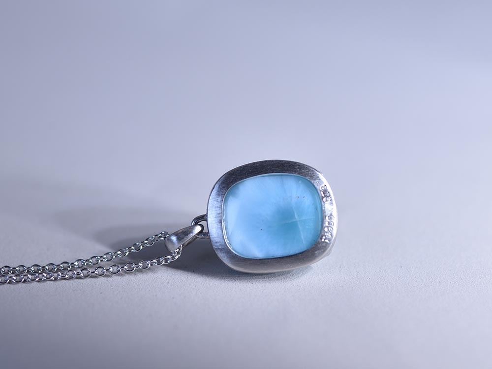 Larimar (Pectolite) / Pt900 Necklace【Deserto/デゼルト】