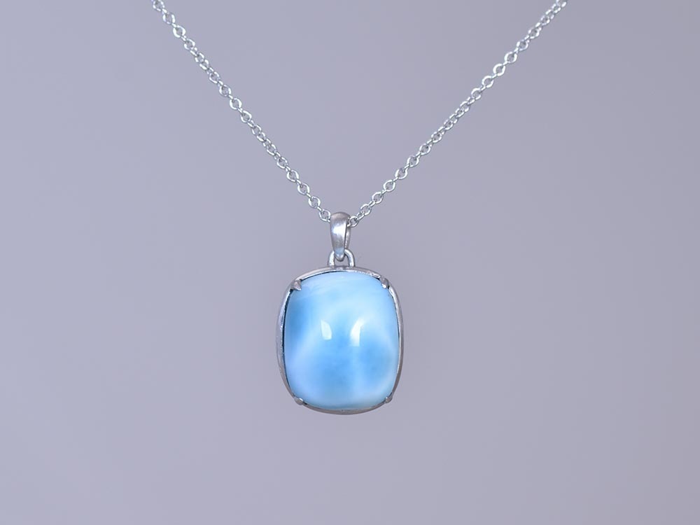 Larimar (Pectolite) / Pt900 Necklace【Deserto/デゼルト】
