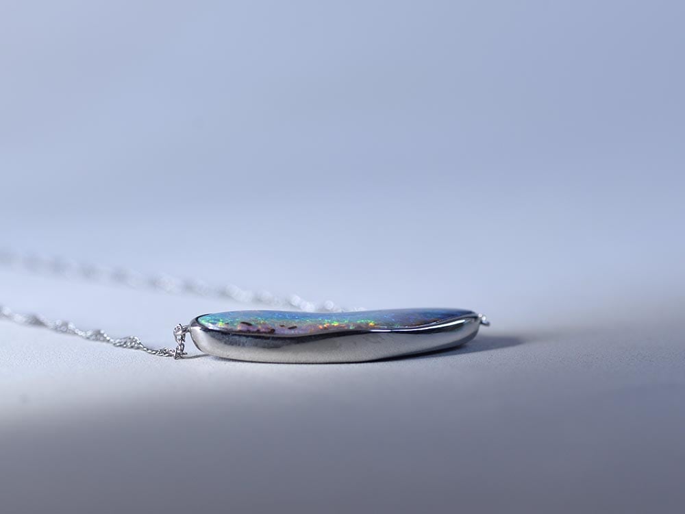 Boulder Opal / Pt900 Necklace【Basico/バージコ】