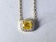 Natural Yellow Diamond 0.40ct & Diamond 0.08ct / K18YG Necklace 【Procyon/プロキオン】