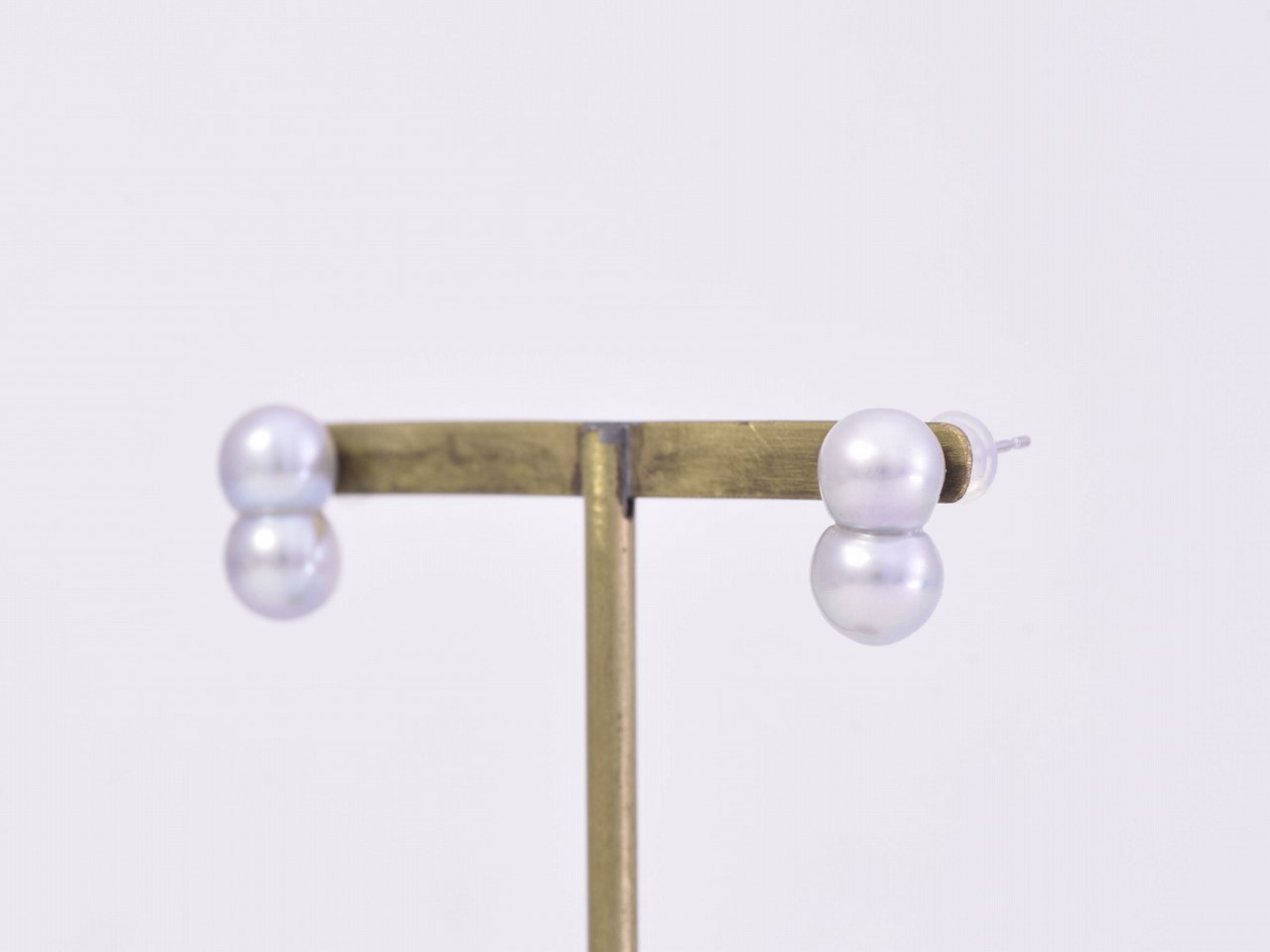 【実店舗にて販売済み】Akoya pearl / K14WG pierce 【Studs pierce】