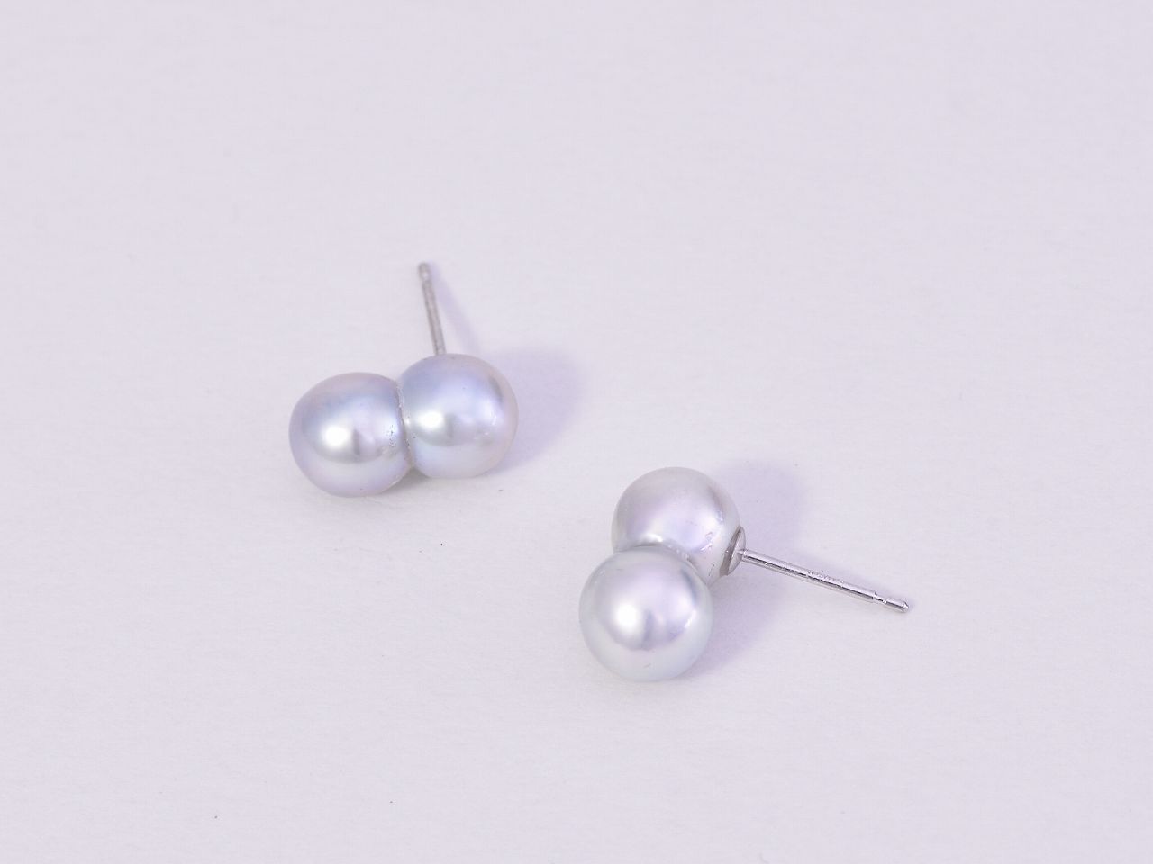 【実店舗にて販売済み】Akoya pearl / K14WG pierce 【Studs pierce】