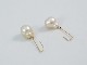 south sea gold pearl / K18YG pierce 【hook pierce】