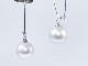 south sea pearl / K18WG pierce 【hook pierce】