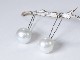 south sea pearl / K18WG pierce 【hook pierce】
