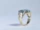 Turquoise_9.43ct-Diamond_0.19ct-K14YG Ring ～KIMAGURE-キマグレ～