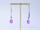 Pink tourmaline × Diamond / pt900 American Pierce　【Corremte/コレンテ】