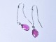 Pink tourmaline × Diamond / pt900 American Pierce　【Corremte/コレンテ】