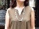 PinkTourmaline × Pearl × SV 【Opera Necklace】
