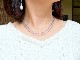 Gray sapphire/K18WG 【opera necklace】