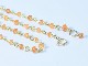 Hessonite Garnet_vintage beads/K18YG 【princess necklace】