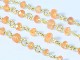 Hessonite Garnet_vintage beads/K18YG 【princess necklace】