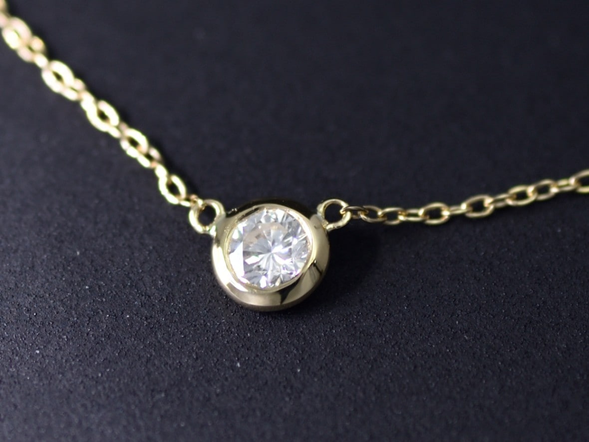 Diamond_0.11ct/K18YG Necklace 【Grana/グラーナ】