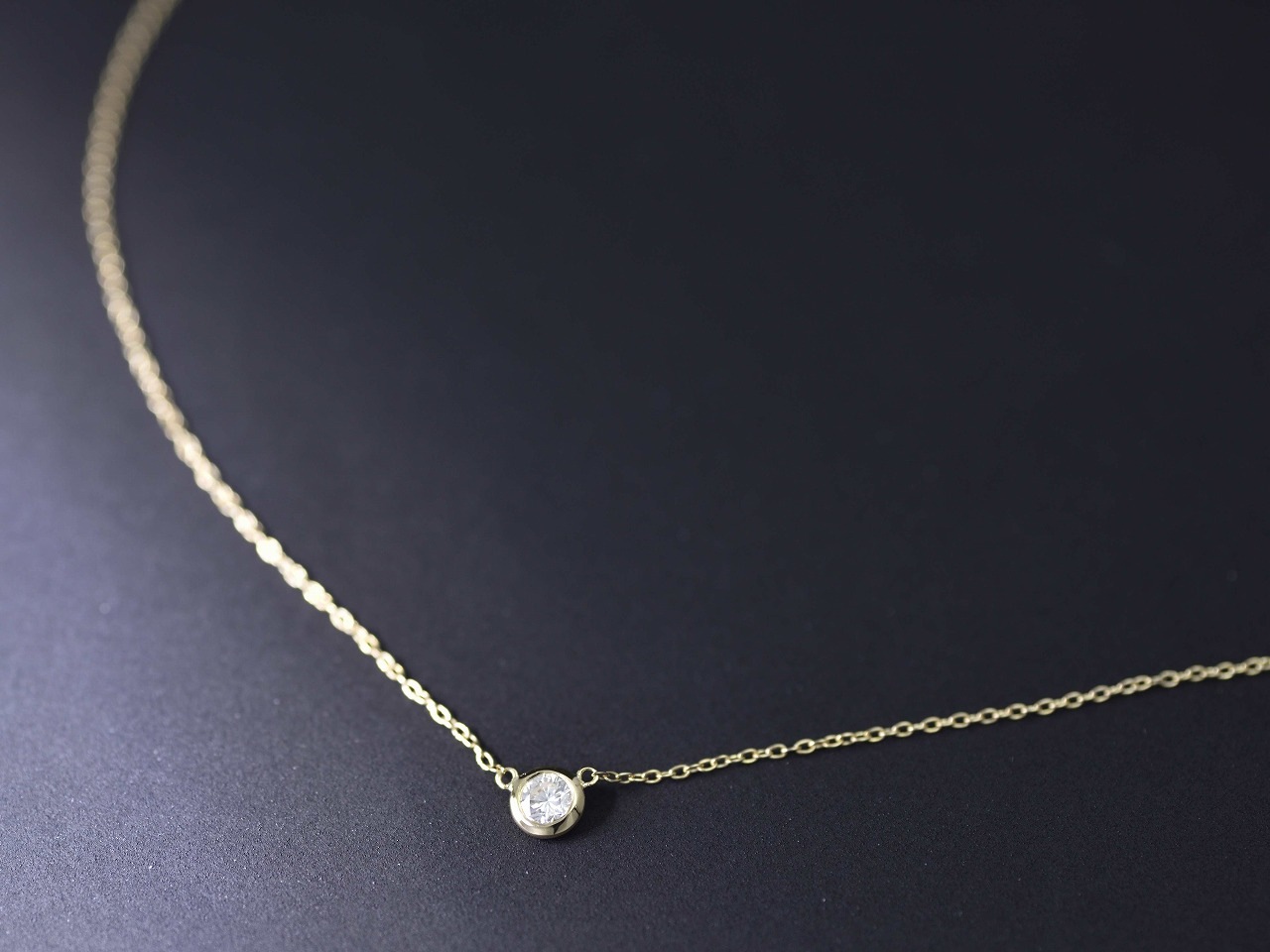 Diamond_0.11ct/K18YG Necklace 【Grana/グラーナ】