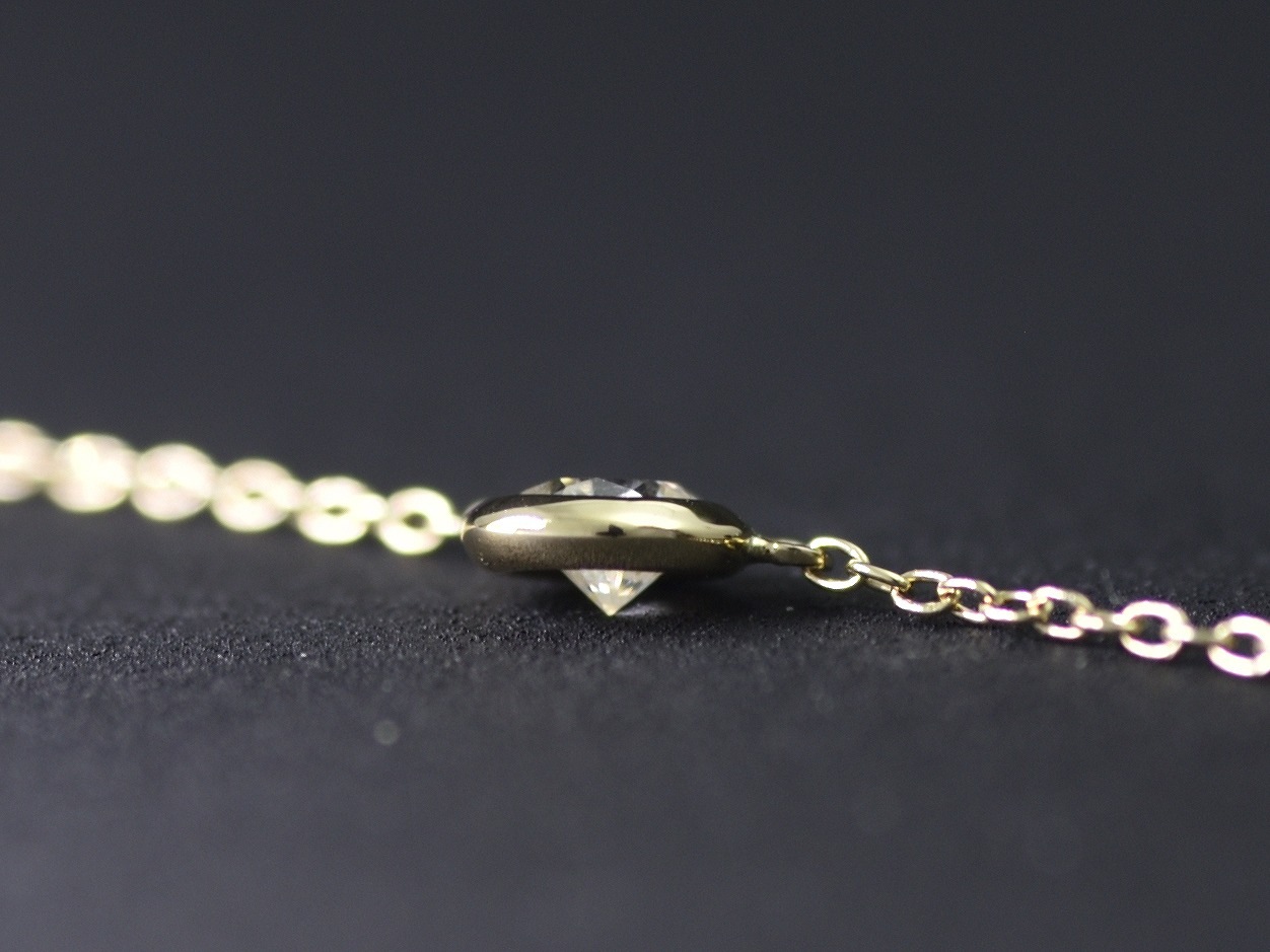 Diamond_0.11ct/K18YG Necklace 【Grana/グラーナ】