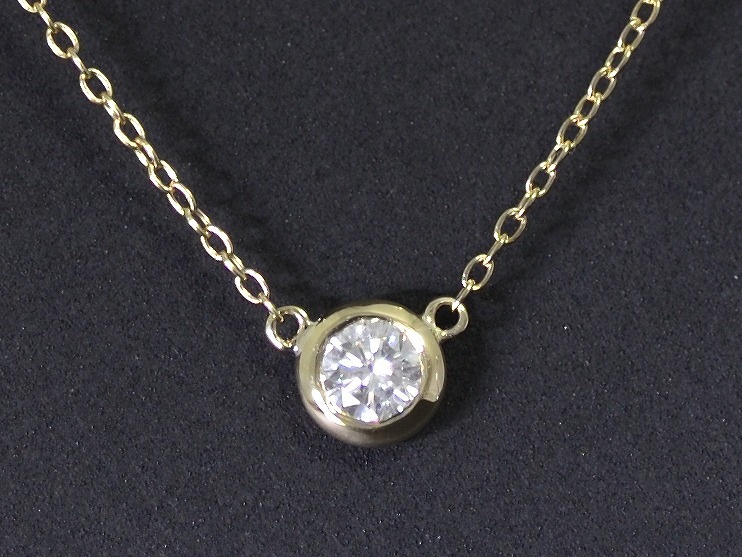 Diamond_0.11ct/K18YG Necklace 【Grana/グラーナ】