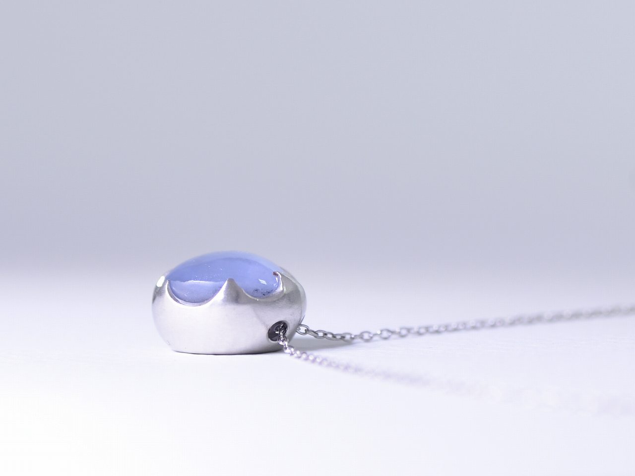 Star Sapphire_4.87ct/pt900 Necklace 【Cupola/クーポラ】