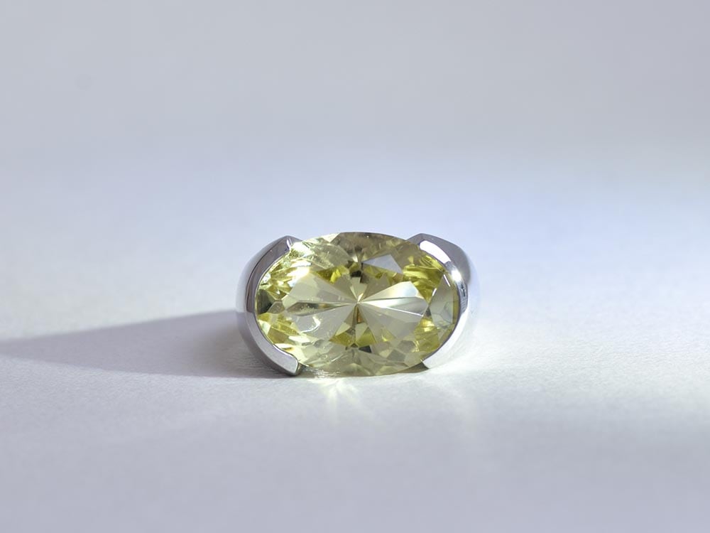 Lemon Quartz 17.13ct / SV925 Ring【sala/サラ】