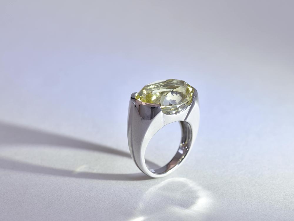 Lemon Quartz 17.13ct / SV925 Ring【sala/サラ】