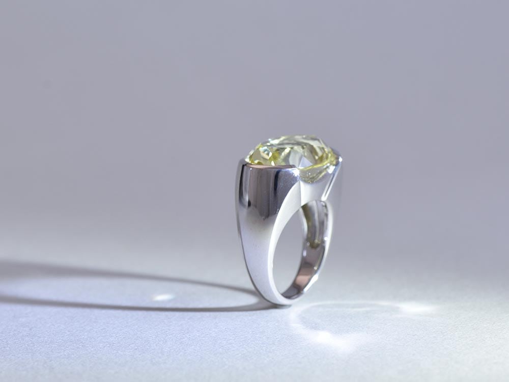 Lemon Quartz 17.13ct / SV925 Ring【sala/サラ】