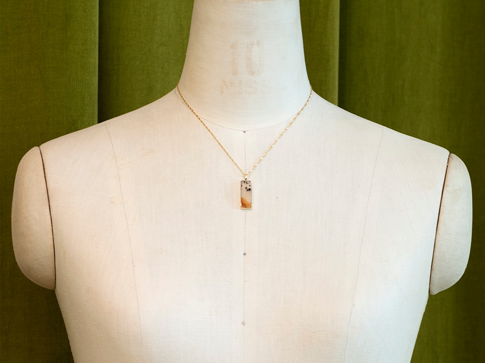 Montana Agate/K18YG Necklace 【Murion/ムリオン】