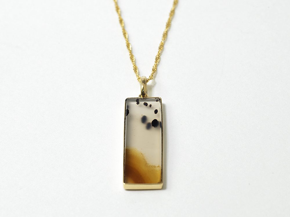 Montana Agate/K18YG Necklace 【Murion/ムリオン】