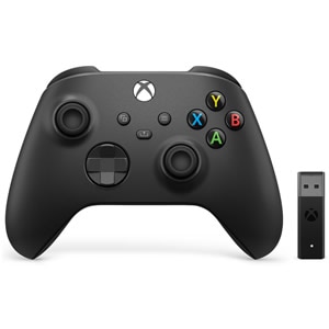 Xbox ワイヤレス コントローラー + ワイヤレス アダプタ for Windows 10 1VA-00005 [カーボン ブラック] 新品