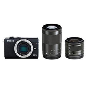 EOS M200 ダブルズームキット [ブラック] 新品