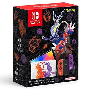 Nintendo Switch(有機ELモデル) スカーレット・バイオレットエディション 新品 【訳あり品-箱に傷・凹みあり】