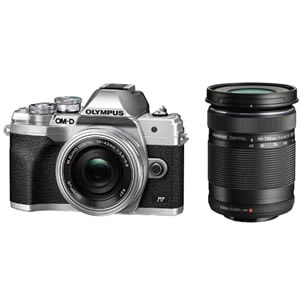 OM-D E-M10 Mark IV EZダブルズームキット [シルバー] 新品 【訳あり品-箱に傷・凹みあり】