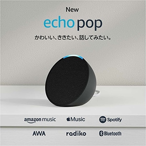 Echo Pop (エコーポップ) - コンパクトスマートスピーカー チャコール 新品