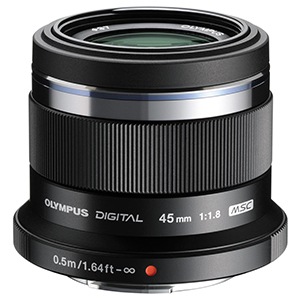 M.ZUIKO DIGITAL 45mm F1.8 [ブラック] 新品 【訳あり品-箱に傷・凹み 