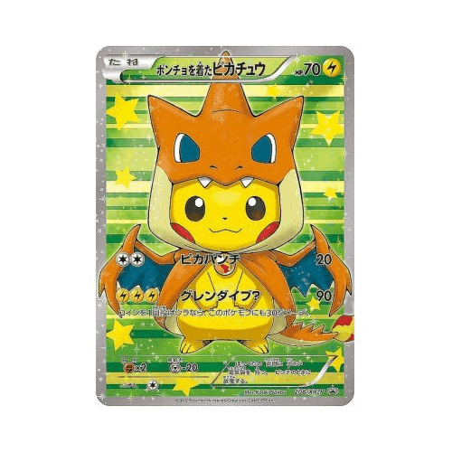 ポンチョを着たピカチュウ 名刺 リザードンx ポケモン