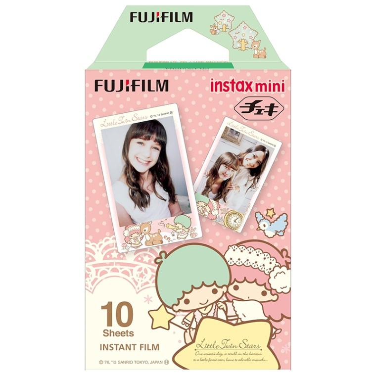 FUJIFILM チェキ インスタントカラーフィルム instax mini 絵柄入りフレーム 「キキ&ララ」 1パック(10枚入) 新品 ネコポス便・日時指定不可