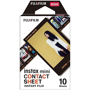 インスタントフィルム カラー instax mini CONTACT SHEET(コンタクトシート) 1パック(10枚入) 新品 ネコポス便・日時指定不可