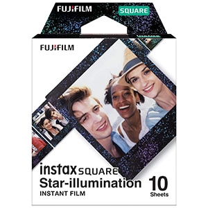 インスタントカラーフィルム instax mini スクエア用フィルム 「instax SQUARE スターイルミネーション」 1パック（10枚入） 新品 ネコポス便・日時指定不可