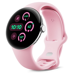 Pixel Watch 3 Wi-Fiモデル 41mm GA05756-US [Polished Silver アルミケース/Rose Quartz アクティブ バンド] 新品