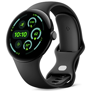 Pixel Watch 3 Wi-Fiモデル 45mm GA05785-US [Matte Black アルミケース/Obsidian アクティブ バンド] 新品【訳あり品-箱に傷・凹みあり】