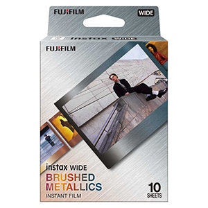 FUJIFILM チェキ インスタントフィルム　カラー instax WIDE BRUSHED METALLICS(ブラッシュド メタリックス) 1パック（10枚入） 新品 ネコポス便・日時指定不可
