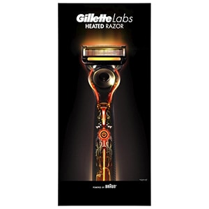 Gillette Labs シェーバー ヒーテッドレーザー 髭剃り 本体 替刃2個付 セット 新品