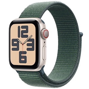 Apple Watch SE 第2世代 GPS+Cellularモデル 40mm MXGH3J/A [スターライト・レイクグリーンスポーツループ] 新品未開封