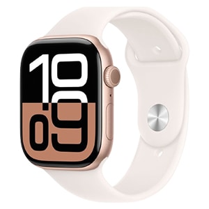 Apple Watch Series 10 GPSモデル 46mm MWWU3J/A [ローズゴールド・ライトブラッシュスポーツバンド M/L] 新品未開封【訳あり品-箱に傷・凹みあり】